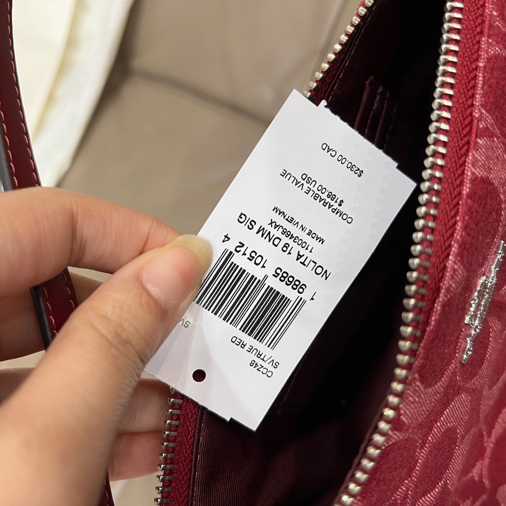 NWT Coach Nolita 19 In Signature Denim - Picture 7 of 12
